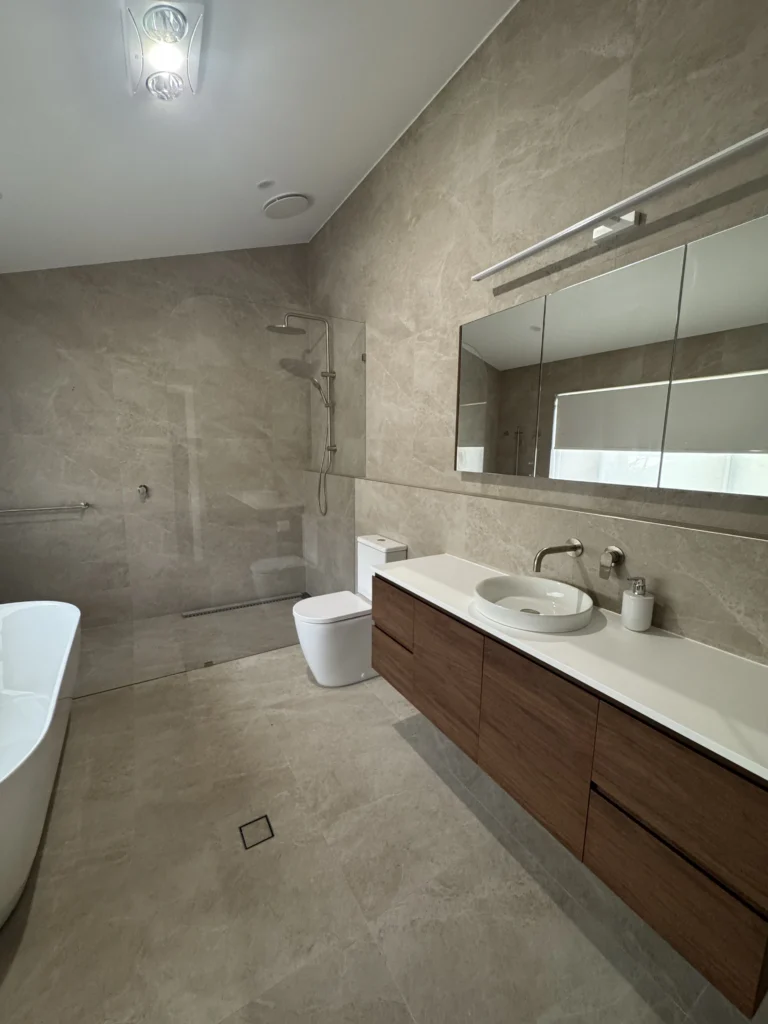 Modern bathroom renovation
